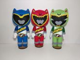 POWER RANGERS DINO CHARGE KIT 3 PERSONAGENS 30CM