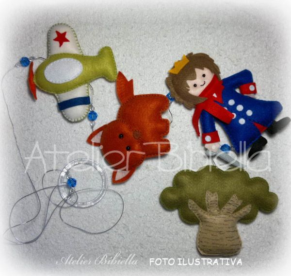 PEQUENO PRINCIPE KIT 2 PINGENTES C/ 4 PEÇAS CADA