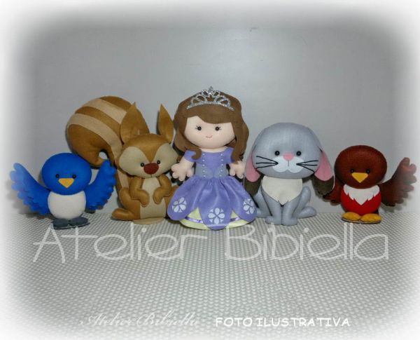 PRINCESA SOFIA KIT C/ 5 PERSONAGENS